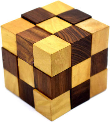 

WoodCart H@ndmade puzzle wooden toys game snake cube dice game for kids wooden toys increase brain power game Dice Mix Puzzle(1 Pieces)