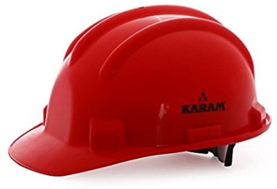 

Karam karamred1 Construction Safety Helmet Red Color with Ratchet Construction Helmet(Size - M)