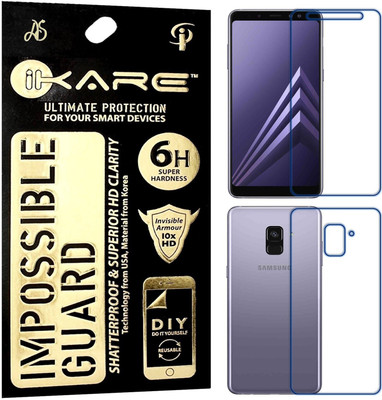 

iKare Front and Back Screen Guard for Samsung Galaxy A8 Plus 2018, Transparent
