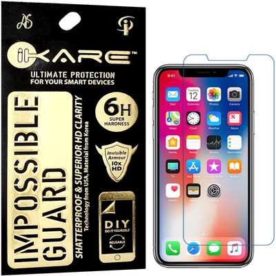 

iKare Impossible Screen Guard for Apple iPhone X, Transparent