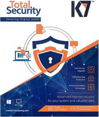 

K7 Total Secuirty 2017 1 Pc 1Year New Slim Pack offer Total Security 1 User 1 Year