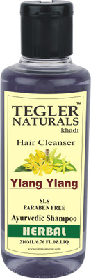 

Tegler Naturals Khadi Ylang Ylang Herbal Shampoo (210ml) -(SLS-Paraben Free)(210 ml)