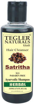 

Tegler Naturals Khadi Satritha Herbal Shampoo (210ml) -(SLS-Paraben Free)(210 ml)