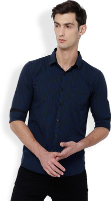 Blue black shirts clearance
