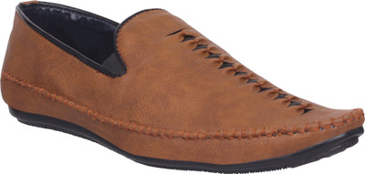 

ZebX Loafers For Men(Brown