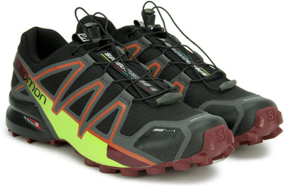

Salomon Speedcross 4 Trail Running Shoe For Men(Multicolor, Black/magnet/red dalhia