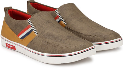 

RESTINFOOT Canvas Shoes For Men(Khaki