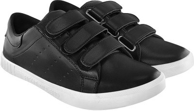 

Blinder Men's Full Black Velcro Trendy casual Sneakers For Men(Black