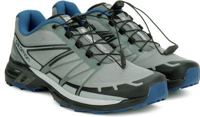 

Salomon Wings Pro 2 Trail Running Shoe For Men(Grey, Monument/black/nautical blue