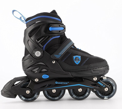 

QUANTICO With PU Flashing Wheel & 1 Year warranty In-line Skates - Size 6.5-8 UK(Multicolor), Blue