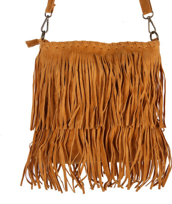 

Hawai Girls Evening/Party Yellow PU Sling Bag