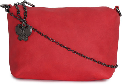 

Butterflies Women Casual Red PU Sling Bag