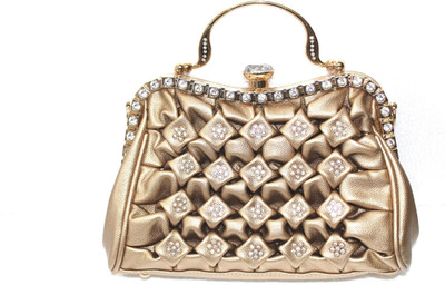 

Technology Ahead Girls Evening/Party Gold PU Hand-held Bag