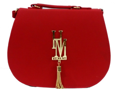 

Panache Women Casual Red Leatherette Sling Bag