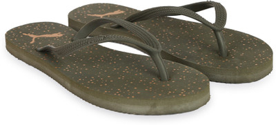 

Puma First Flip Wns Dots IDP Flip Flops, Olive night-inca gold