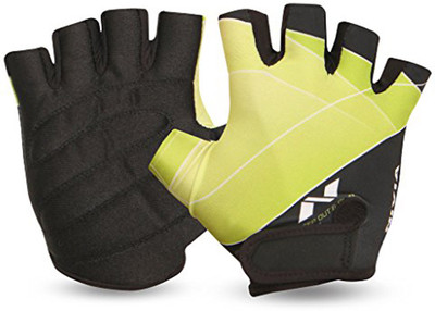 

Nivia Crystal Gym & Fitness Gloves (, Green, Black, Black;green