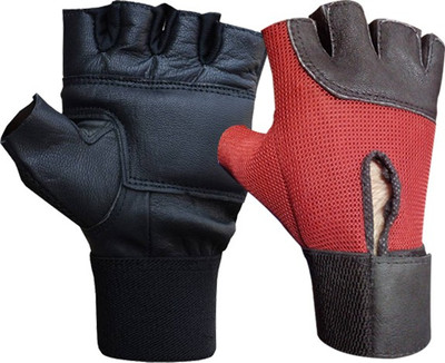 

Hyper Adam AN-90 LEATHER Gym & Fitness Gloves Gym & Fitness Gloves (, Black, Red