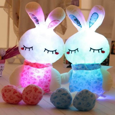 

EZ Life LED Light Bunny Pillow Plush Toy - Pink - 14.5 inch(Pink)