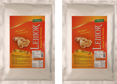 

Lemor Pack of 2 Flavour Instant Tea Premix Ginger Instant Tea Pouch(1000 g)