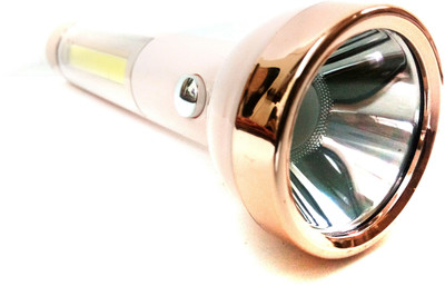Essony JY super JY-1703 rechargeable led flashlight Torch(Pink, 15.5 cm, Rechargeable)