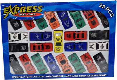 

Bonkerz Plastic Car Set of 25 Piece for Kids(Multicolor)