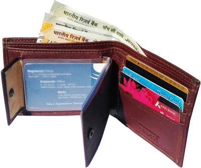 WENZEST Men Brown Artificial Leather Wallet(7 Card Slots)
