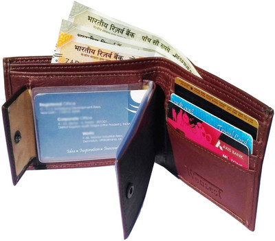 

Wenzest Boys Brown Artificial Leather Wallet(10 Card Slots)