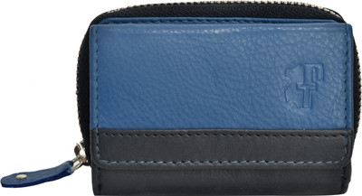 

F&T Women Casual Blue, Black Genuine Leather Wallet(1 Card Slot)