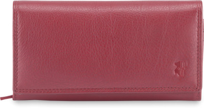 

F&T Women Formal Maroon Genuine Leather Wallet(20 Card Slots), Cherry