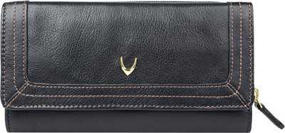 

Hidesign Women Black Genuine Leather Wallet(15 Card Slots)