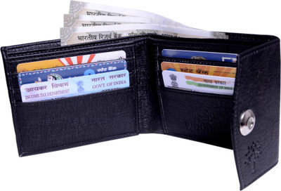 

VSR Men Tan Artificial Leather Wallet(10 Card Slots), Black