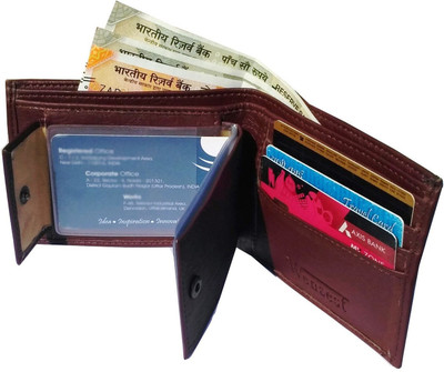 

Wenzest Boys Brown Artificial Leather Wallet(10 Card Slots)