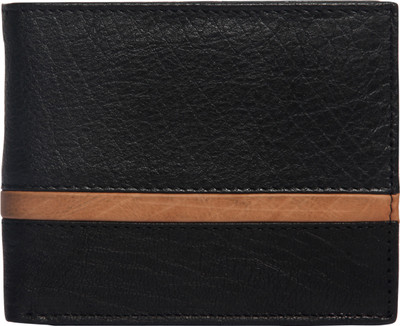 

Adamburk Men Black Genuine Leather Wallet(5 Card Slots)