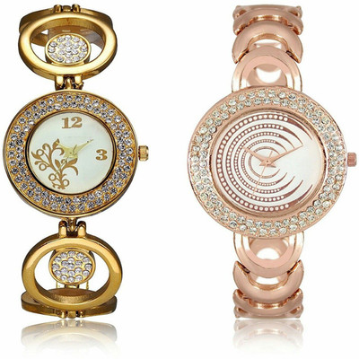 

victance new arrival diamond cover designing dial and metal straps casual watch for girl's and women Watch - For Women