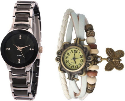

PMAX IIK SILVER AND BUTTERFLY WHITE STUDENT FOR Watch - For Women