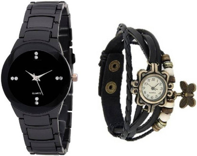 

PMAX IIK BLACK AND BUTTERFLY BROWN STUDENT FOR Watch - For Women