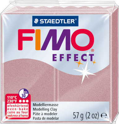 

Staedtler Fimo Effect Polymer Clay 2Oz- Rose Pearl
