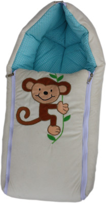 

Amardeep Blue Color Baby Sleeping Bag Cum Baby Carry Bag 64*41 cms gcid Carry Bag(Fabric, Cream blue)