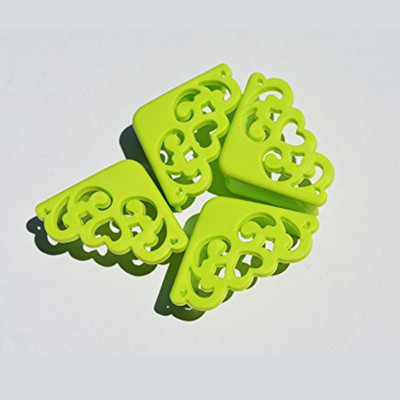 

RKPM 8 Pcs PVC Green Silicone Hollow Out Style Furniture Desk Coner Protector Child Proof Corner Safety Bumpers Baby Toddler Corner Guards(Green)