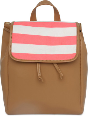 

Kanvas Katha Fashion PU backpack 4 L Backpack(Tan)