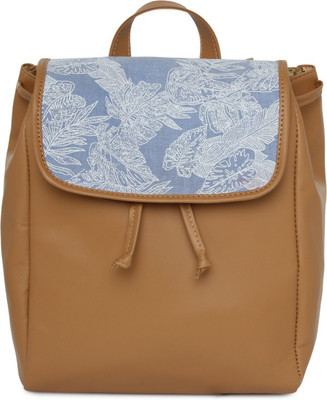 

Kanvas Katha Fashion PU backpack 4 L Backpack(Tan)