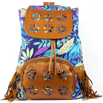 

RAMPOSH Canvas Printed Backpack Multicolor 93 Laptop Bag, College Bag 15 L Backpack(Multicolor)