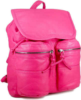 

Ripley Pop Series Leatherette Backpack(Pink, 15 L)
