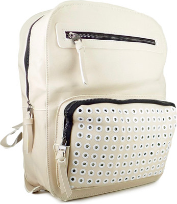 

Ripley Handbags Brix Series Leatherette Backpack(Beige, 15 L)