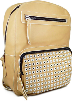 

Ripley Handbags Brix Series Leatherette Backpack(Brown, 15 L)