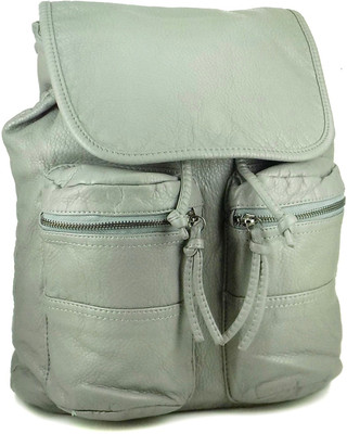 

Ripley Handbags Pop Series Leatherette Backpack(Grey, 15 L)