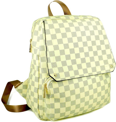 

Ripley Handbags White Daytona Series Backpack Backpack(Beige, 15 L)