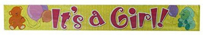 

Party Anthem "It’s a Girl" Foil banner- 34 x 5 inches Banner(34 ft, Pack of 1)