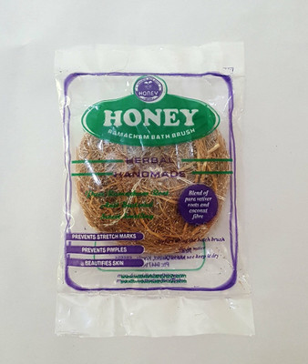 

Kerala Ayurveda Honey Ramacham Scrubber , Vetiver, Khus Roots Herbal bath scrubber