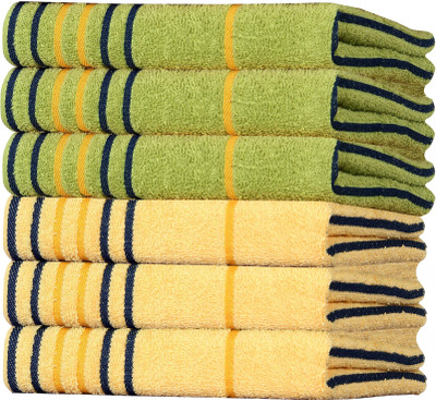 AkiN Cotton 550 GSM Hand Towel Set(Pack of 6)